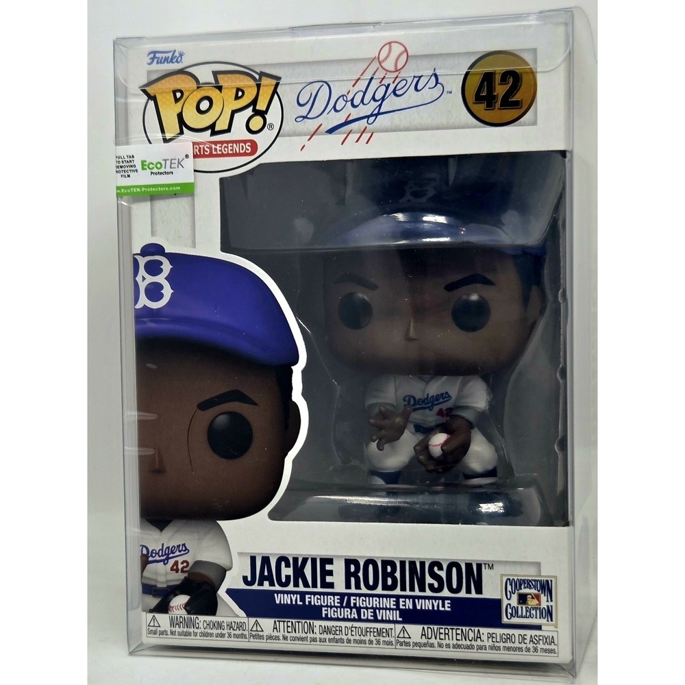 Funko Pop! Sports Legends: Jackie Robinson #42 - Dodgers with Protector